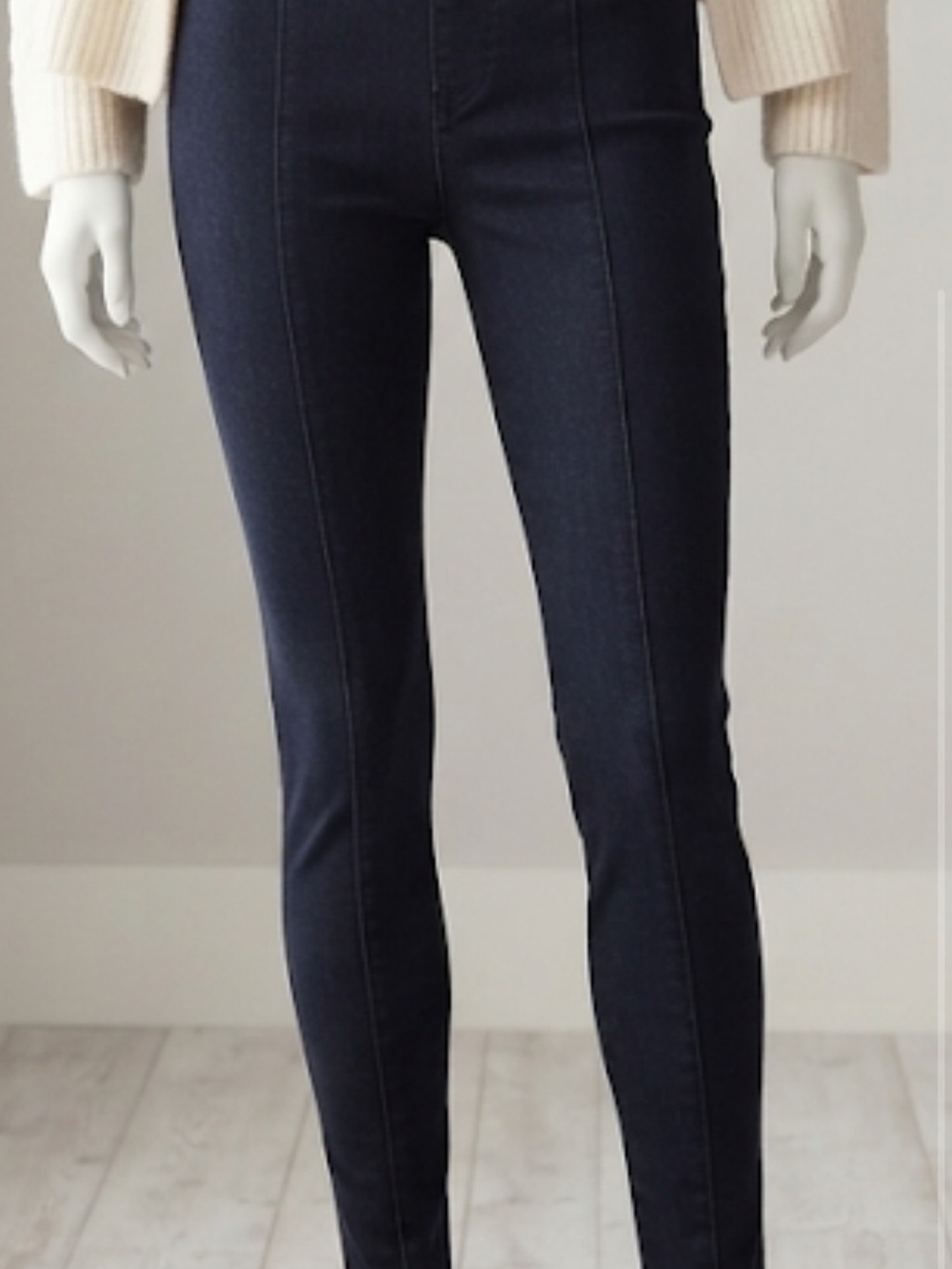 Old Navy Dark Wash Polished Pixie Extra High-Rise Skinny Jeans